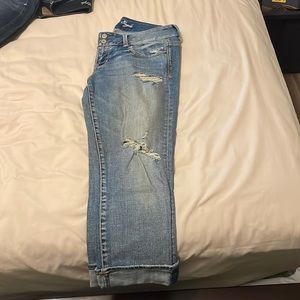 American eagle crop jeans!